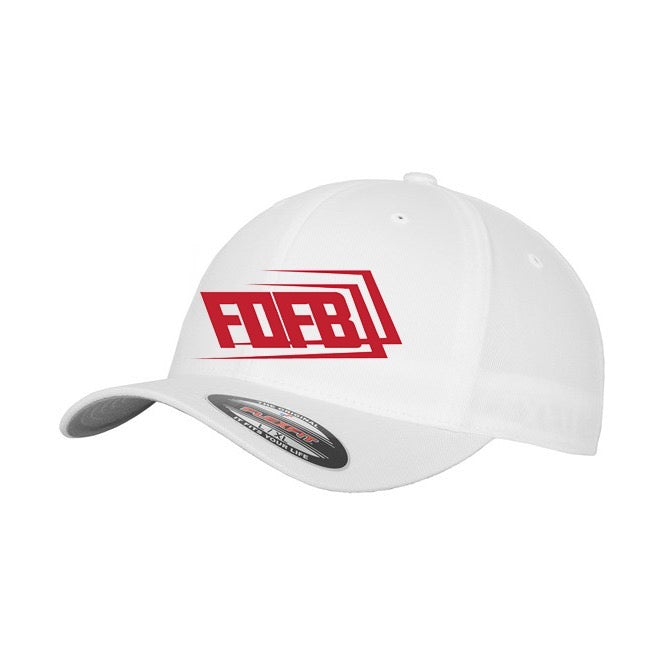 New CAP White & Red 3D embroidery